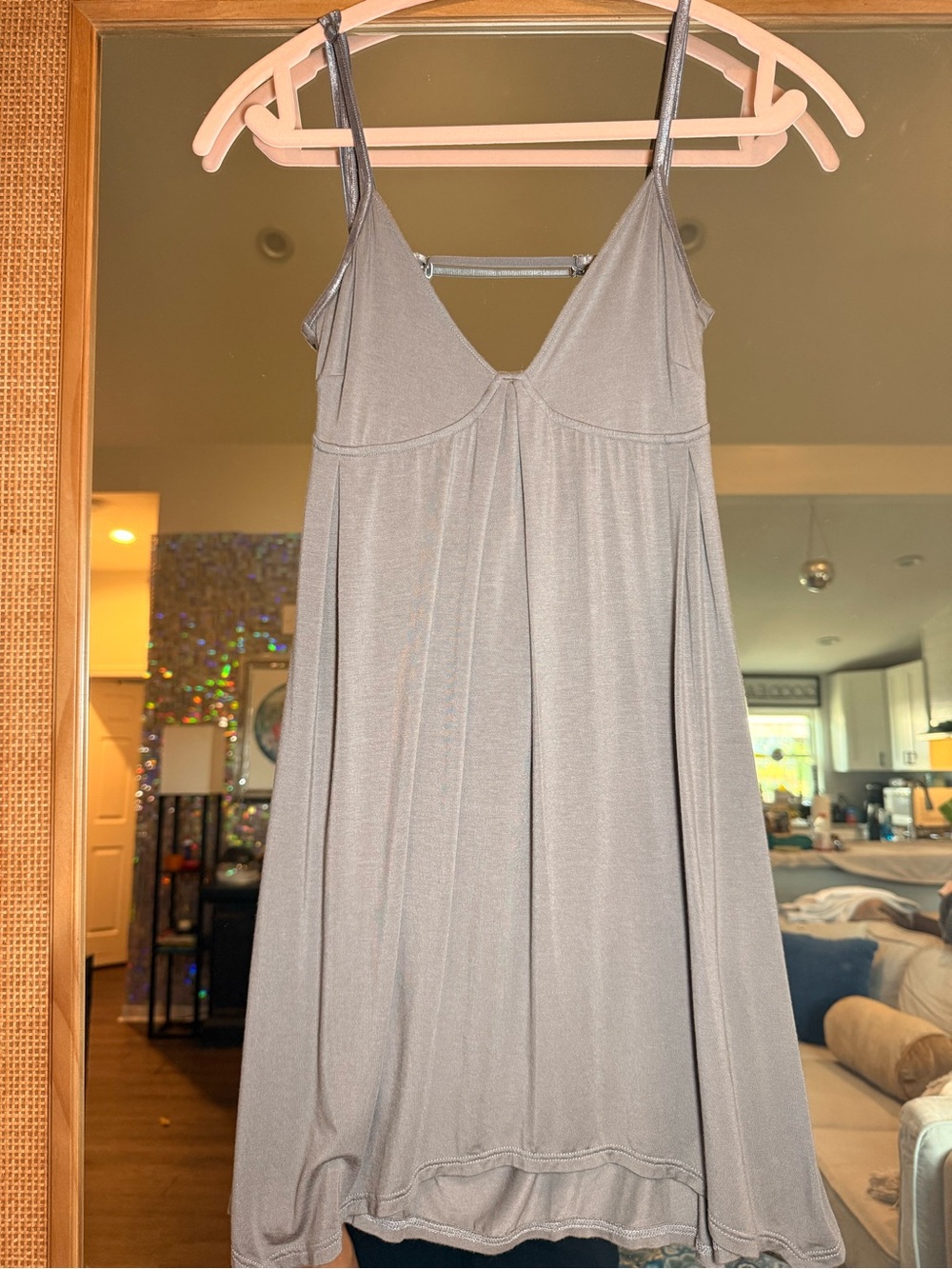 Joah Brown NWOT Cowl Back Mini Dress Shadow - Picture 6 of 13